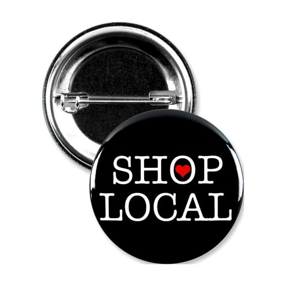 25 Pack - Shop Local Small Business Pinback Buttons - 1.5 Inch