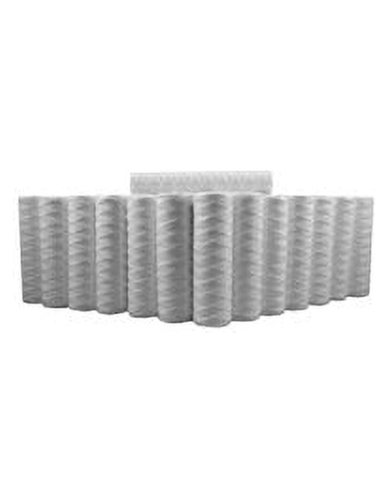 25 Pack String Wound Sediment Water Replacement Filter Cartridges Whole House 5 Micron 10 x 2.5 by CFS