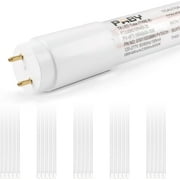 25 Pack T8 LED 4FT Type B Tube Light, 18W40W Equivalent, 2300LM 5000K, Ballast Bypass, Single & Double Ends Power Input 120-277V, T8 T12, UL, FCC