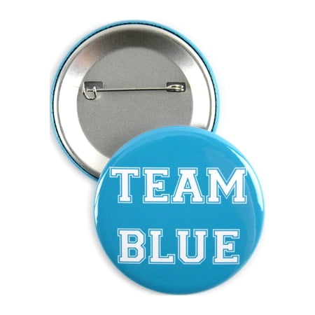 25 Pack - Team Blue - Gender Reveal Celebration Pinback Button Badges - 2.25 Inch