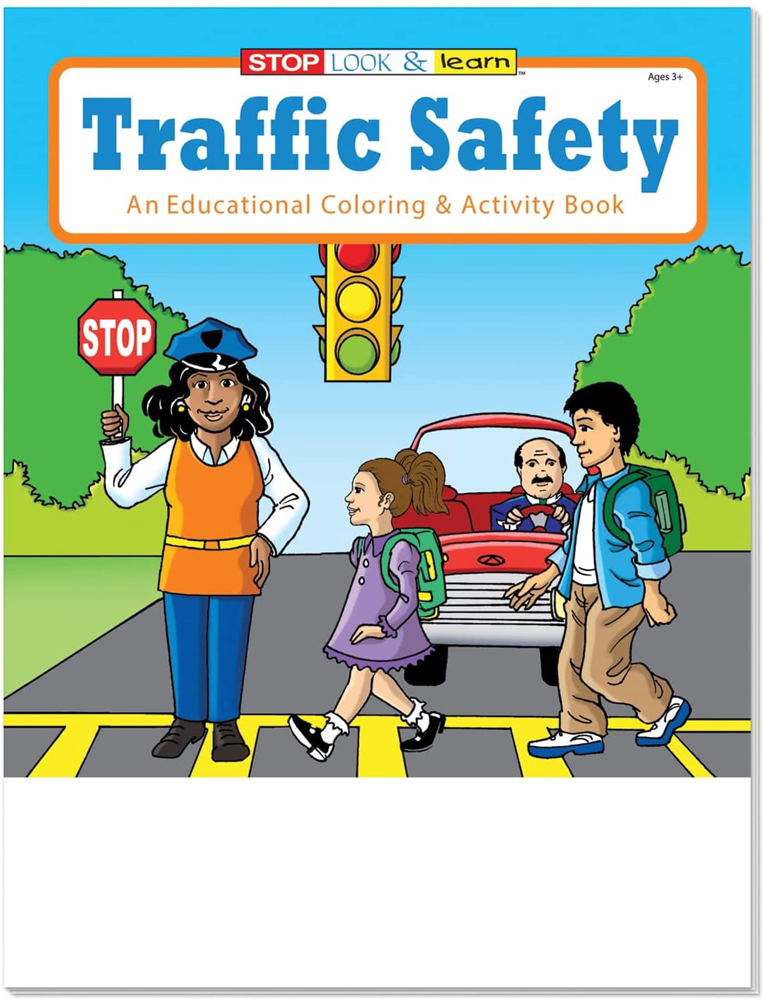 25 Pack - Traffic Safety Kid's Coloring & Activity Books