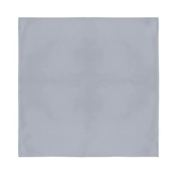 25 Pack Unisex Solid 100% Polyester Plain Bandanas - Bulk Wholesale (Grey)