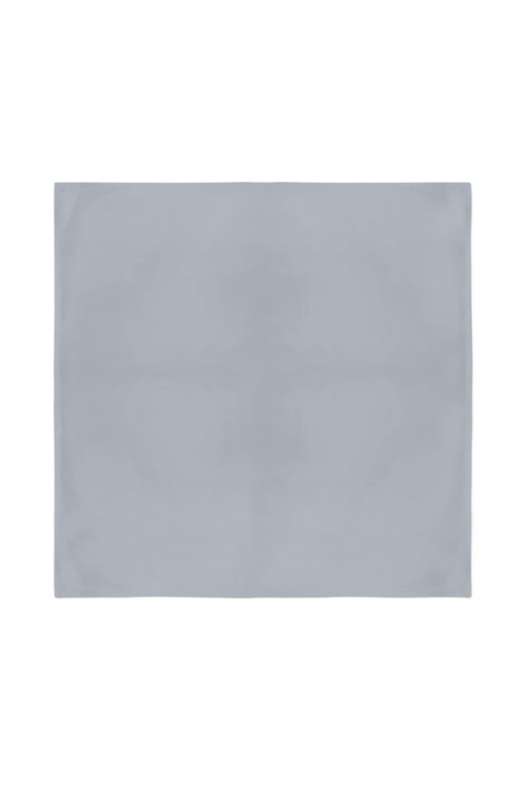 25 Pack Unisex Solid 100% Polyester Plain Bandanas - Bulk Wholesale (Grey)