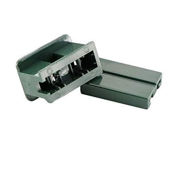 25 Pack Vampire Plugs, Male Plug End Replacement 2 Prong, Electric Plugs, Extension Cord Replacement Ends for Garden Decor Lights, Extension Wire