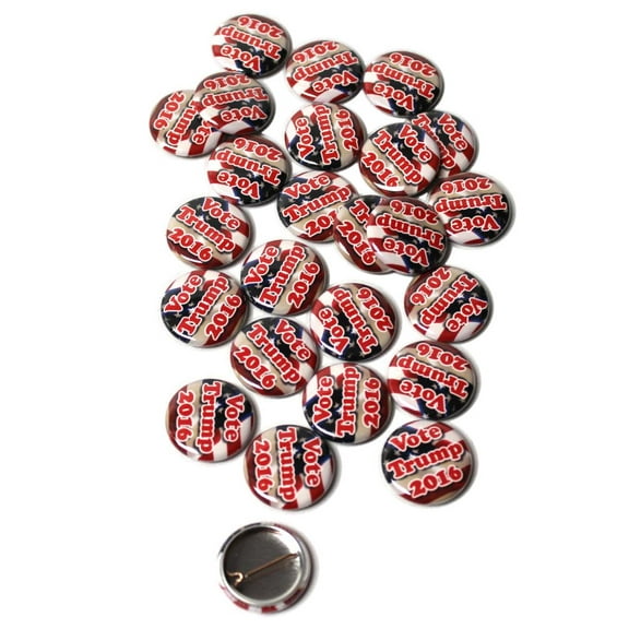 25 Pack - Vote Trump Pinback Buttons - 1 Inch