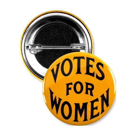 25 Pack - Votes for Women Vintage Design Pinback Buttons - 1.5 Inch