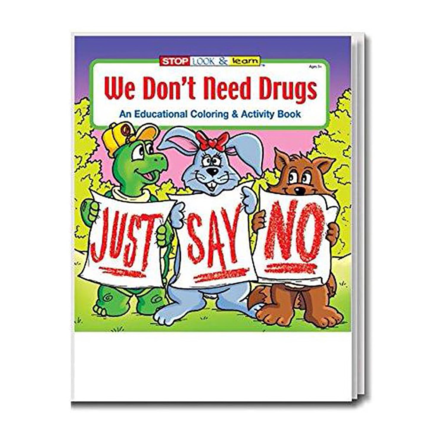 25 Pack - We Don't Need Drugs Kid's Coloring & Activity Books