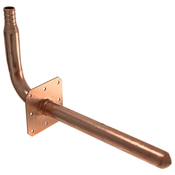 25 Pack XFITTING 3 1/2" X 8" Stub Out elbow w. Ear Copper . 1/2" Pex B