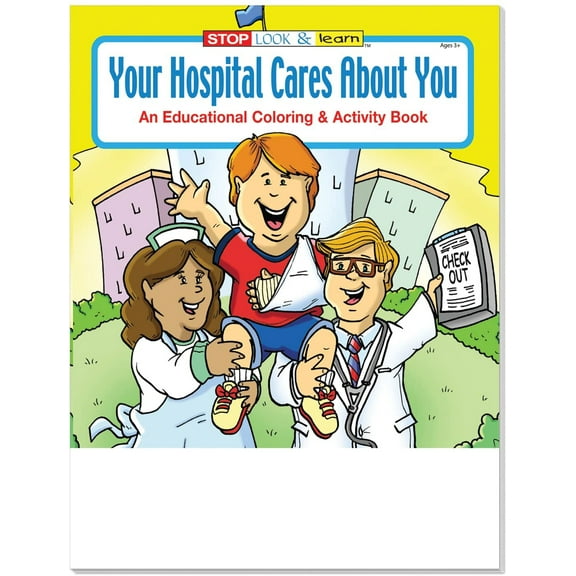 25 Pack - Your Hospital Cares About You Kid's Coloring & Activity Books