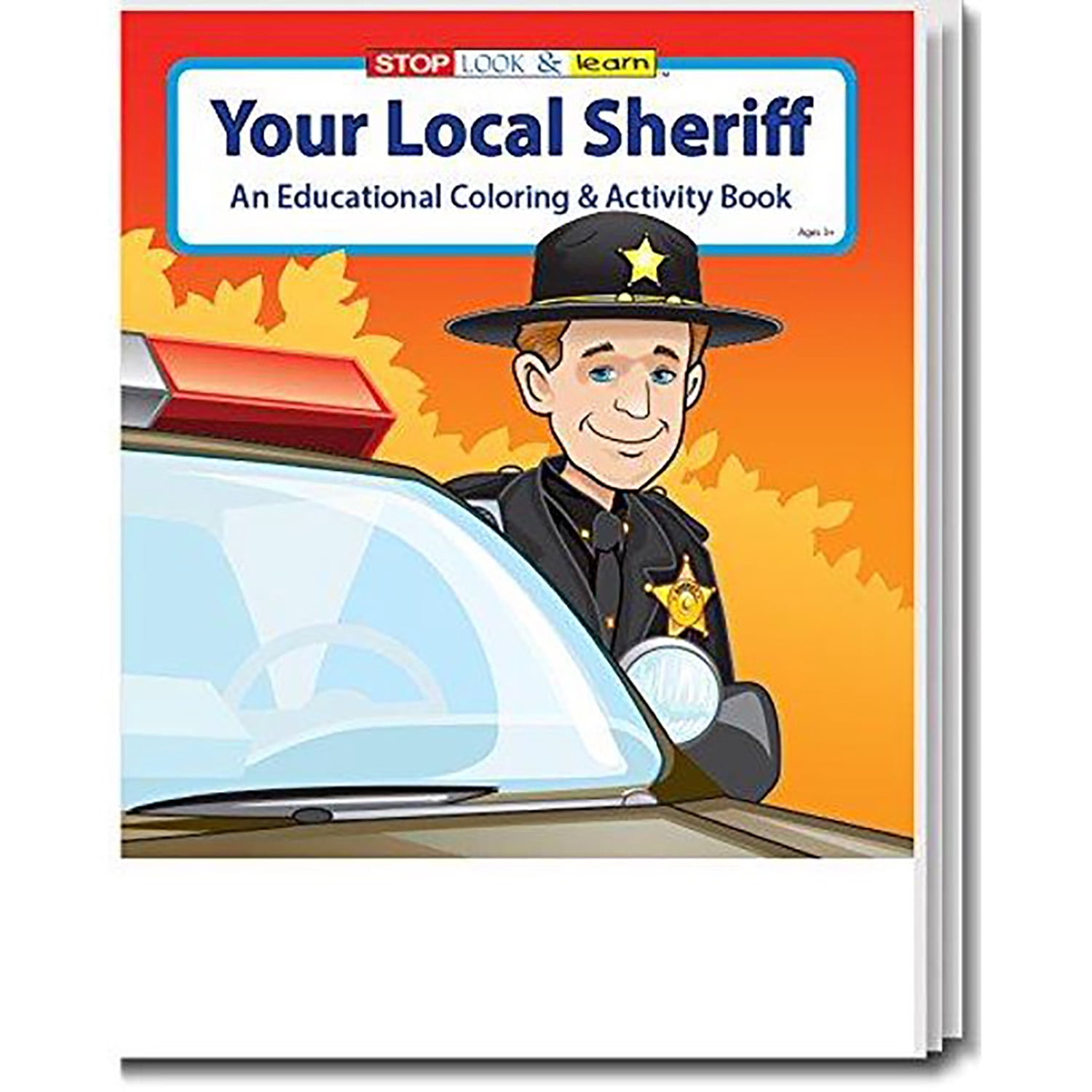 25 Pack - Your Local Sheriff Kid's Educational Coloring & Activity Books
