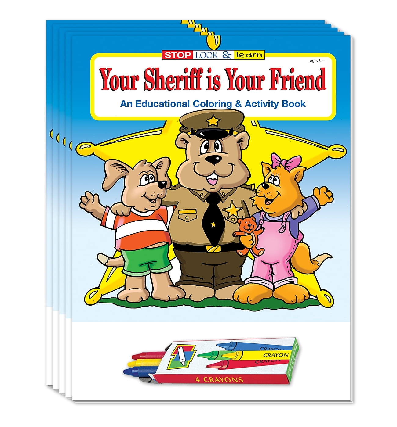 ZoCo: 25-Pack - Your Sheriff is Your Friend - Coloring & Activity Book Set