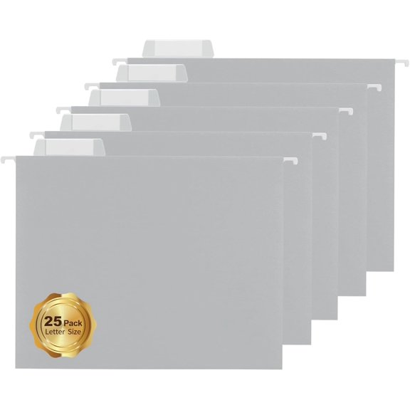25 Packs Hanging File Folders Pink,Letter Size 8.5x11,Hanging File Folders with 1/5-cut Tabs,File Folders for Filing Cabinet with Tabs,Designed for Bulky Files,Ideal Office,School Classroom