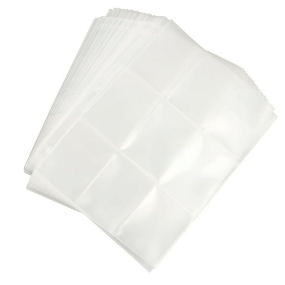 25 PagescCard Sleeves Collector Binder Album Holder Sheets for Pokemon TAPDRA Spare Part