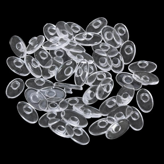 25 Pairs Oval Shape Silic Glasses Eyewear Push in Nose Pads