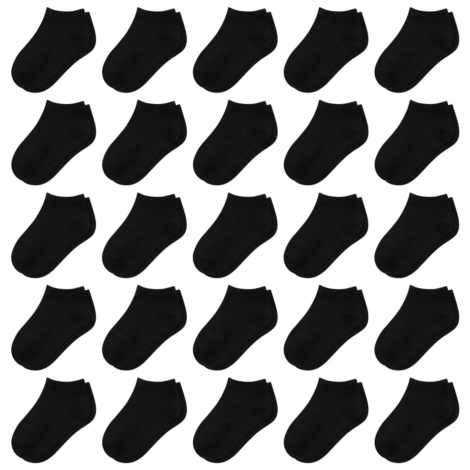 25 Pairs Toddler Socks, Boys Socks Kids Ankle Sock Low Cut Sock for Boys Girls 1-14 Years