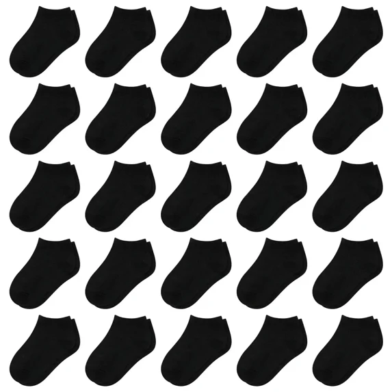25 Pairs Toddler Socks, Boys Socks Kids Ankle Sock Low Cut Sock for Boys Girls 1-14 Years