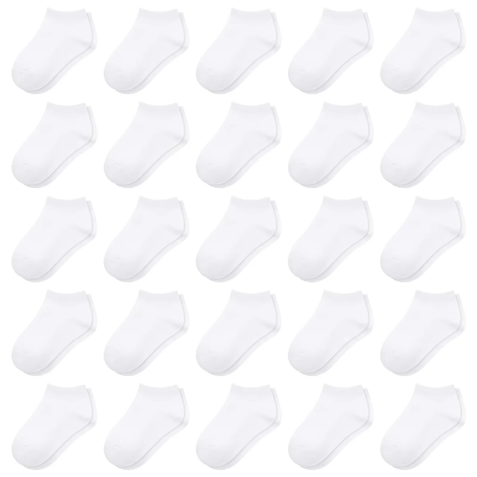 25 Pairs Toddler Socks, Boys Socks Kids Ankle Sock Low Cut Sock for Boys Girls 1-14 Years