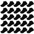 thumbnail image 1 of 25 Pairs Toddler Socks, Boys Socks Kids Ankle Socks 1-13 Years Low Cut Half Cushion Socks for Boys Girls, 1 of 5