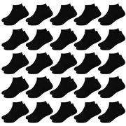 HYCLES 25 Pairs Toddler Socks, Boys Socks Kids Ankle Socks 1-13 Years Low Cut Half Cushion Socks for Boys Girls