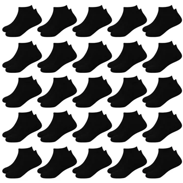 25 Pairs Toddler Socks, Boys Socks Kids Ankle Socks 1-13 Years Low Cut Half Cushion Socks for Boys Girls