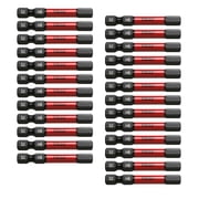 25 Pc H6 H-6mm Hex Head Allen Wrench Black High Torque Impact Screwdriver Insert Bits Set S2 Steel Torsion Resistant, 2 inch Long, 1/4 inch Hex Shank