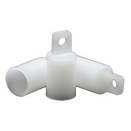 25 Pcs 1/2" White Dowel End Caps No hardware needed! Simply press on and your creations are ready to hang. These are great as decorative end caps, display hangers, or used in retail displays.