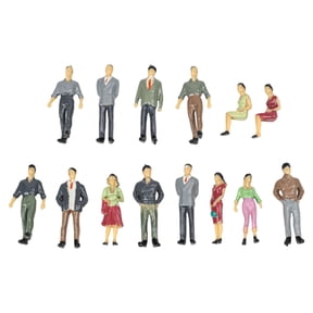 25 Pcs 1: 50 Scale Mini People Figurines Model Train Park Street Figures For Sand Table Model Making, Scene Decoration, Outdoor Landscape