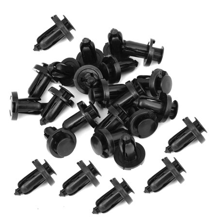 Unique Bargains 25 Pcs 10mm Hole Fastener Rivet Bumper Retainer Clips for Honda