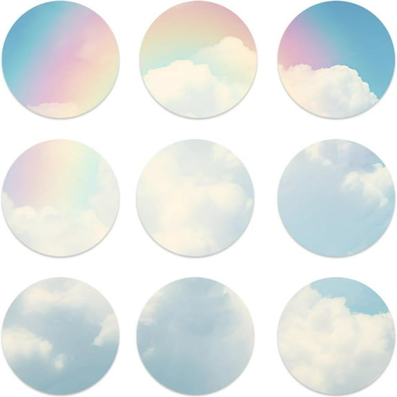 25 Pcs 3 Inch Silver Acrylic Round Mirror Tiles Self Adhesive Wall Stickers for Home Decoration 1set