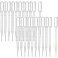 25 Pcs 3ML Plastic Transfer Pipettes,Disposable Graduated Pipettes Eye