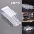 thumbnail image 1 of 25 Pcs 41x43x82mm PVC Clear Toy Car Model 1/64 Dust Proof Display Protection Box, 1 of 9
