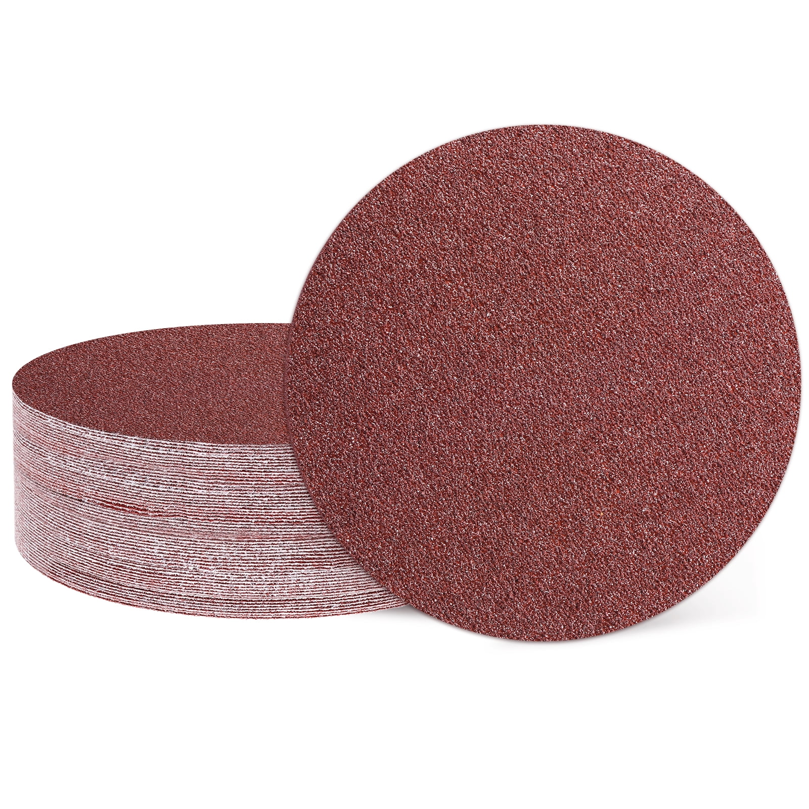 25 Pcs 6 Inch Sanding Disc 36 Grit Hook and Loop Sandpaper Random Orbital Sander Pads for Woodworking Automotive