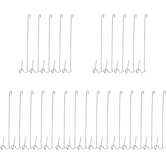25 Pcs Stainless Steel Air Pineapple Hooks for Hanging Plants, Metal Shelf Display Rack Accessories
