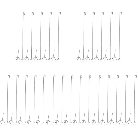 25 Pcs Air Pineapple Hook Hooks for Hanging Metal Plant Shelf Display Rack Stainless Steel