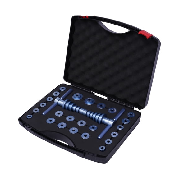 25 Pcs Bicycle Bottom Bracket Install and Removal Tool Kit, Bicycle Repair Tool Kit, Hub BB Axis Press Kit Bearings Installation for Flower-Drum Column Foot Middle Axle, w/Box