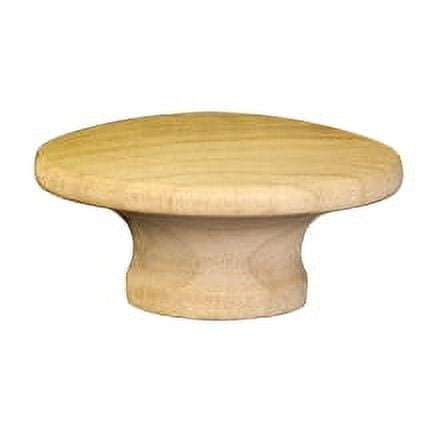 25 Pcs Birch Wood End Grain Knob 2" wide Flat 15/16" w/ 3/16" holeUse KS1250 threaded screws.