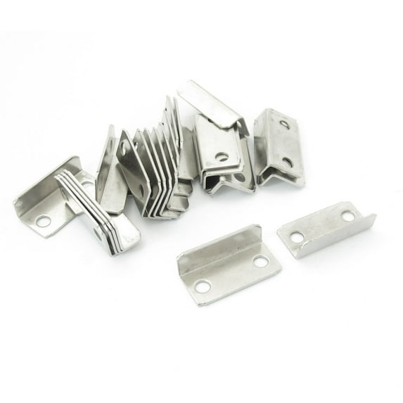 25 Pcs Cabinet Cupboard Drawer Lock Strike Plate Replacements 1.1" Long