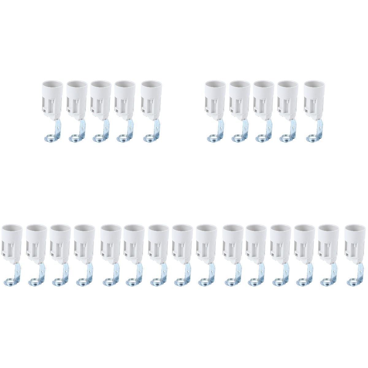 25 Pcs Candle Holders Rkitchen E14 Socket Light Bulb Extender