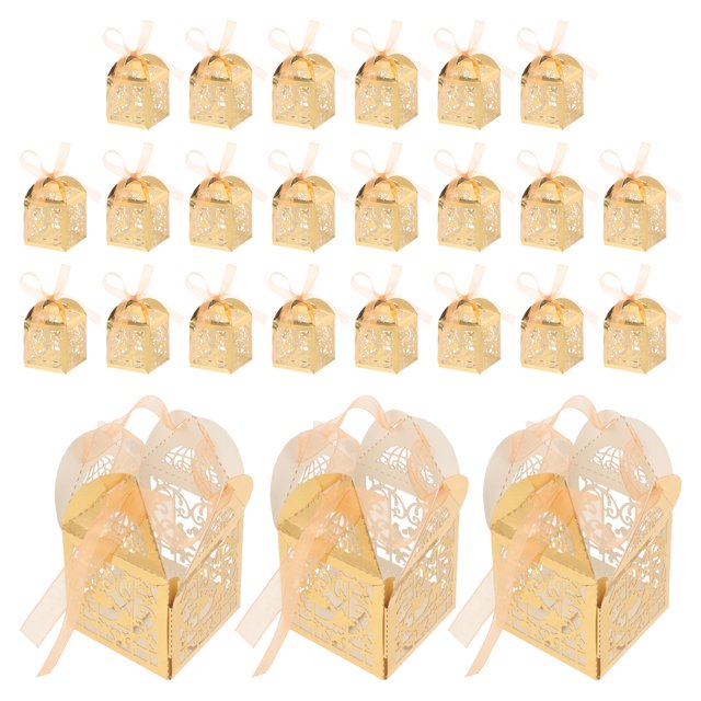 25 Pcs Candy Box Candy Container Bridal Shower Favors Boxes Desktop