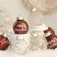 thumbnail image 1 of 25 Pcs Christmas Ball Ornaments Set, 2.36'' Shatterproof Xmas Tree hanging Balls Ornaments, Clear Ball Ornaments for Christmas Tree, Holiday Decorations, Coffee & Gold, 1 of 8