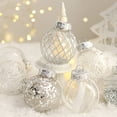 thumbnail image 1 of 25 Pcs Christmas Ball Ornaments Set, 2.36'' Shatterproof Xmas Tree hanging Balls Ornaments, Clear Sliver Ornaments for Christmas Tree, Holiday Decorations, 1 of 9