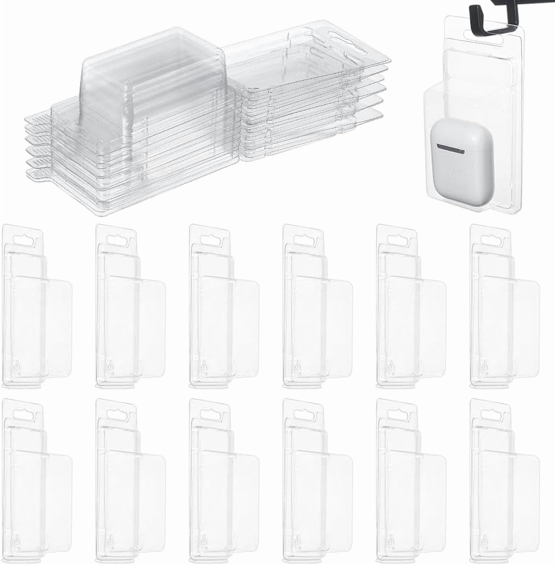 25 Pcs Clamshell Display Boxes 12x6.1x3.2cm Short Card Protect Boxes ...