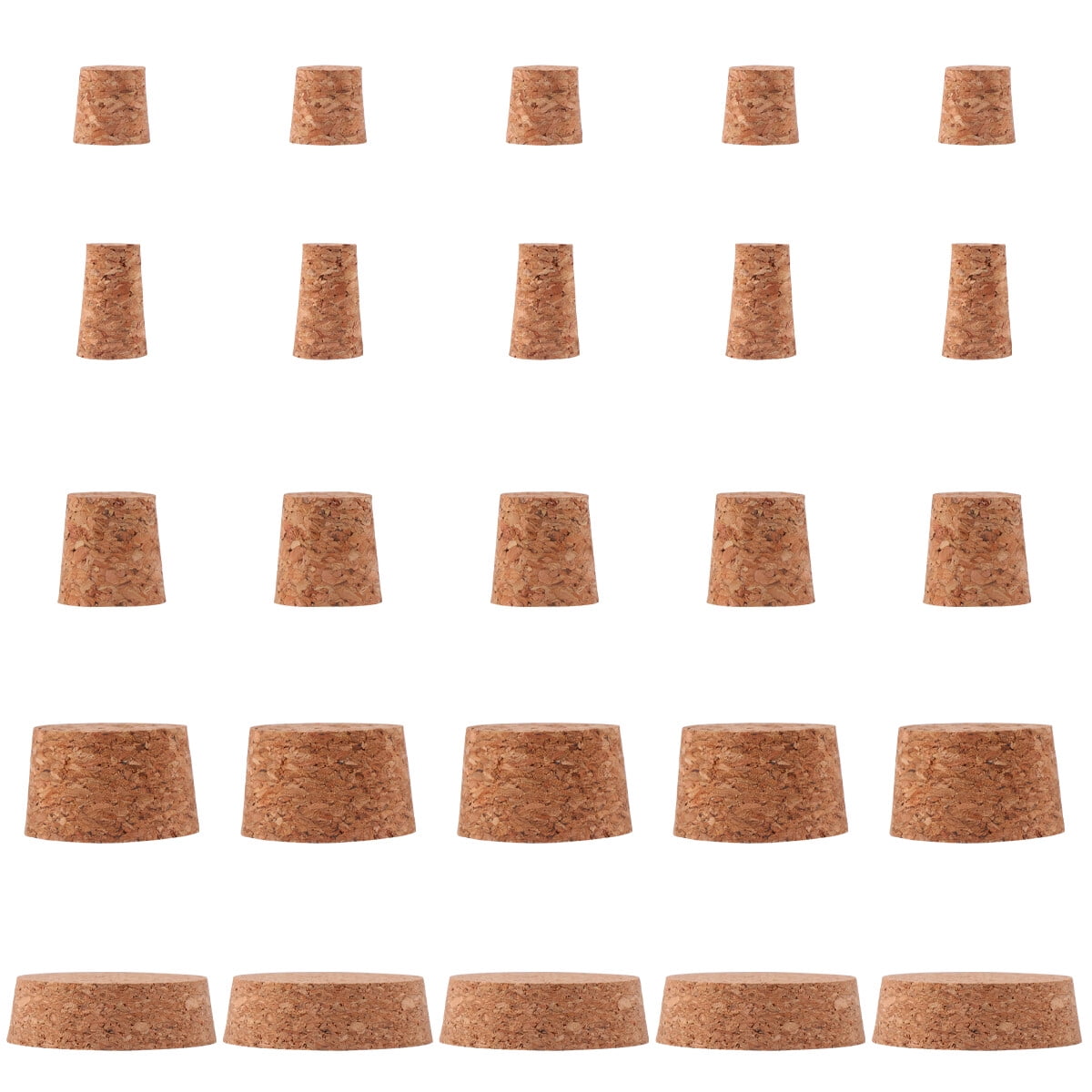 25 Pcs Cork Water Bottles Wine Stopper Plug Leak Basement Stoppers