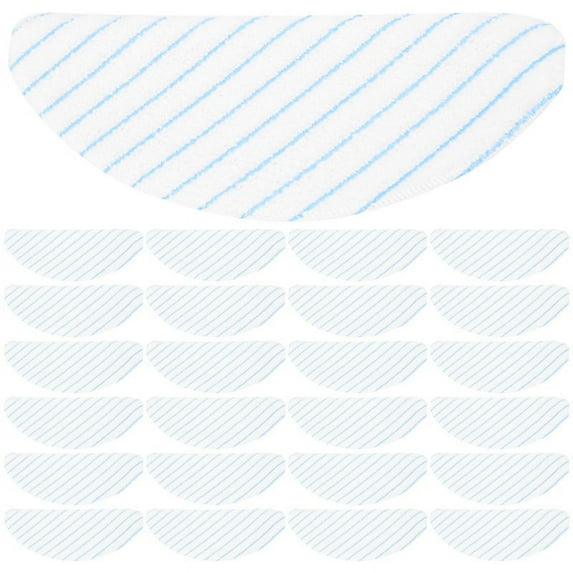 25 Pcs Disposable Microfiber Mopping Pads for Robot Vacuum Cleaner OZMO T8 / T8+/ N8/ N8 Pro/ Pro+