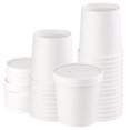 25 Pcs Disposable Soup Cups with Lids 16 oz Durable & Moisture