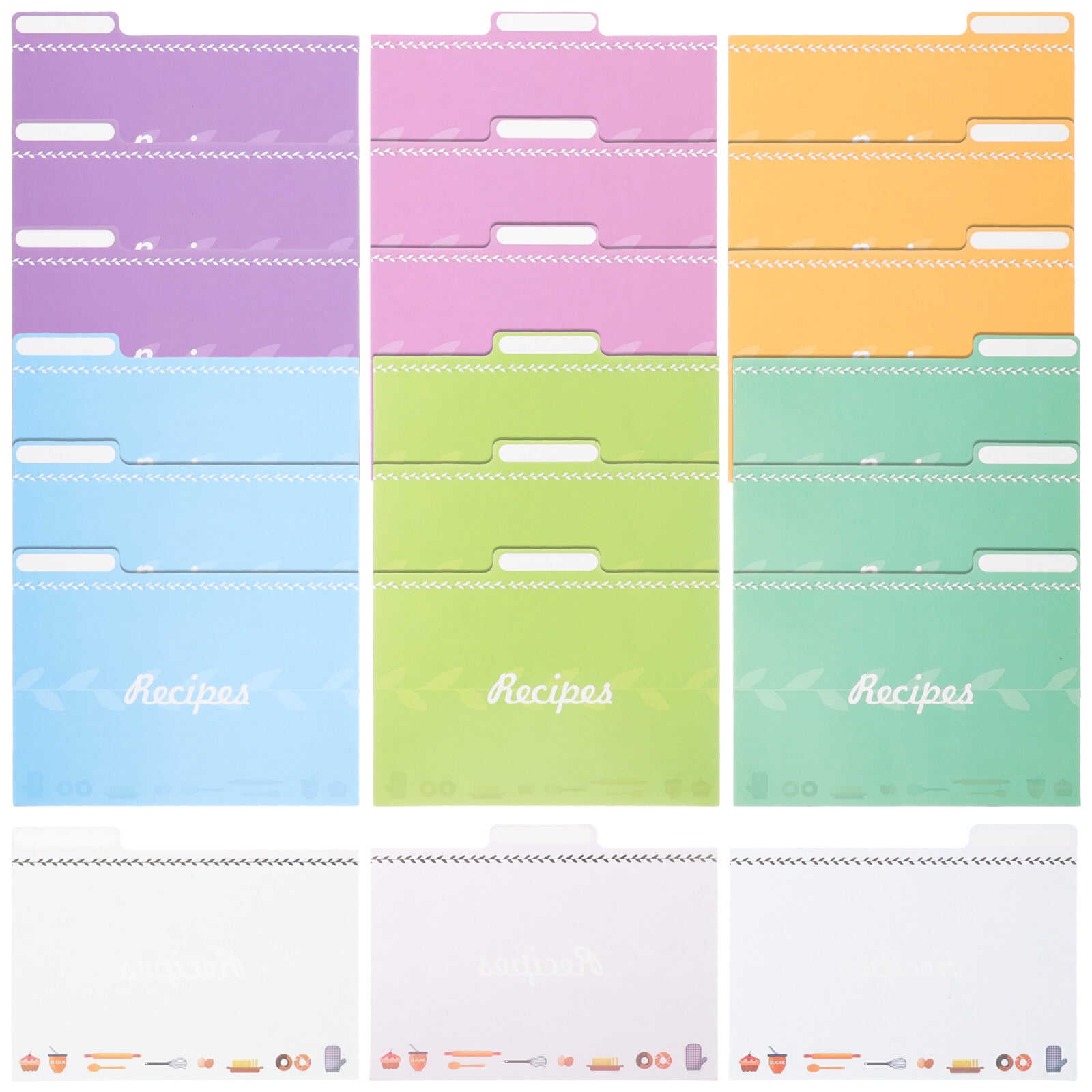 25 Pcs Dividers Card Blank Cards Pocket Size - Walmart.com
