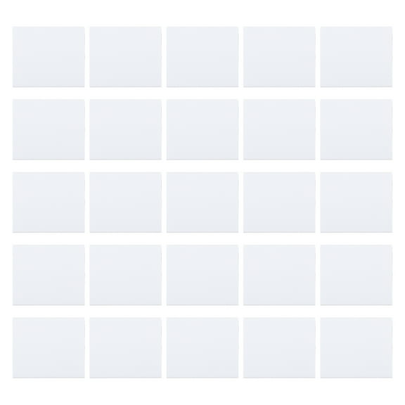 Raindrops Door Sweep Draft Stopper White Rubber 25Pcs 2.0x1.8x0.2In