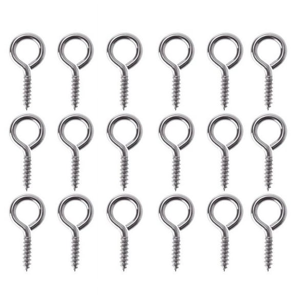 25 Pcs Eye Screws Hook Net Curtain Wire Small Screw .00X1.30X0.40CM