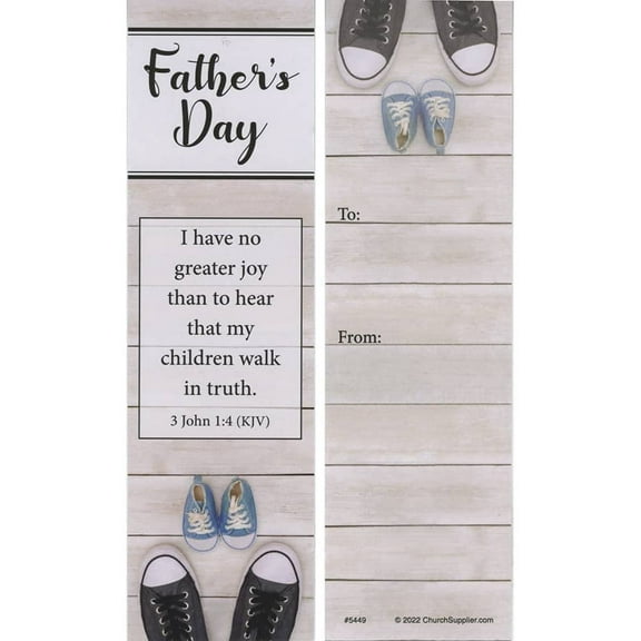 25 Pcs Father's Day Scripture Bookmarks