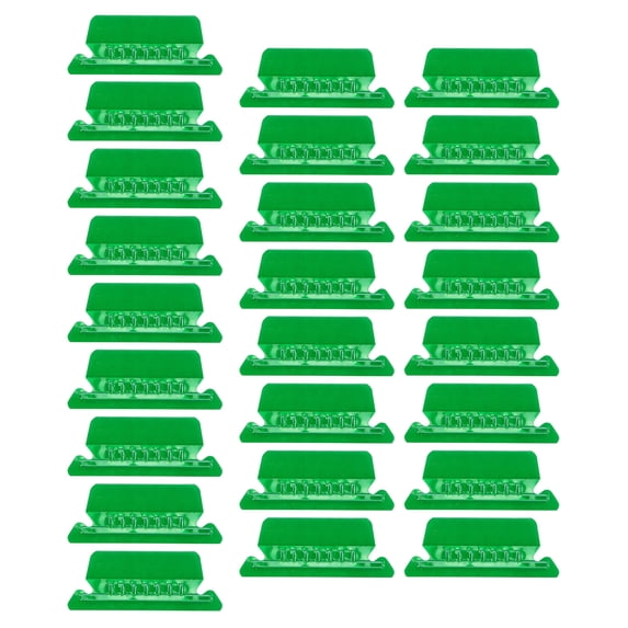 25 Pcs File Folder Tabs,Hanging Folder Tabs, Transparent Hanging File Folder Tabs,3 Inch Plastic Tabs For File Folders,Plastic Tabs For Hanging Folders, Hanging Folder Tabs For School,Green